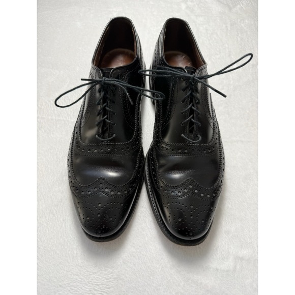 Allen Edmonds McAllister Oxford Dress Shoes Size 9 D Black Wingtip Dainite Soles
